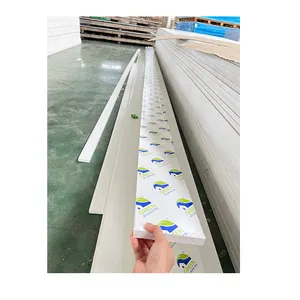 Pvc 19mm 25mm 3/4'' White PVC Trim Board PVC Profiles For Door And Windows 89mm 114mm 235mm Customized Width