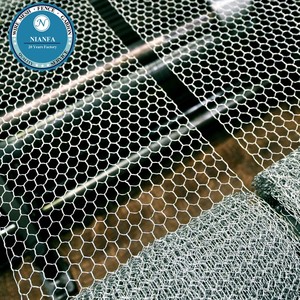 Rede De Malha De Arame Hexagonal Galvanizado Revestido De PVC Gabiões Fio De Galinha - Product Image 1