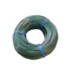 سلك حديد مغلف بالبلاستيك عالي الجودة / سلك فولاذي مجلفن مغلف بالبلاستيك للشماعات - Product Image 1