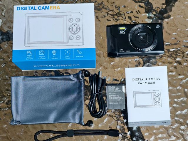 S95 Camera - Student Group 7200W Compact CCD Digital Camera with 16x Zoom, 5K High Definition Recording Card, WIFI Camera NEW