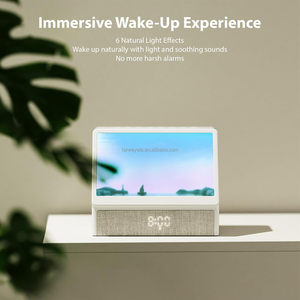 <span class=keywords><strong>Réveil</strong></span> <span class=keywords><strong>avec</strong></span> simulation du lever du soleil pour chambres à coucher, machine à bruit blanc, animation créative du lever du soleil simulé, lampe de <span class=keywords><strong>réveil</strong></span> et lampe coucher de soleil - Product Image 2