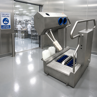 Nouvelle Station de Lavage et de Désinfection Manuelle des Semelles de Chaussures Électrique Commerciale avec Contrôle d'Accès pour Usines Agroalimentaires