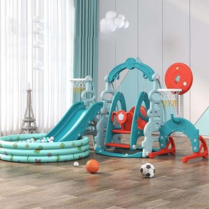 Aire de jeux intérieure pour enfants Play Zone Jouets pour enfants Toboggan et balançoire en plastique pour bébés enfants - Product Image 6