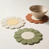 Tasse à café Table thé Silicone sous-verres tasse caboteur vente en gros napperon Silicone tapis caboteur de qualité alimentaire cuisine plat séchage tapis