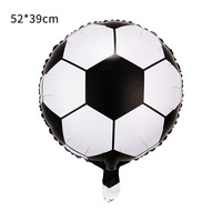 Ballon gonflable rond de 18 pouces en forme de ballon de football pour enfants ballon de football en aluminium ballon de basket-ball de volley-ball