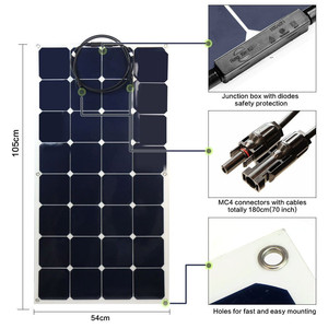 Nhỏ mô-đun năng lượng mặt trời 135 <span class=keywords><strong>w</strong></span>át pin etfe sunpower 12 v <span class=keywords><strong>80</strong></span> <span class=keywords><strong>w</strong></span>át năng lượng mặt trời bảng điều khiển giá - Product Image 3