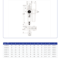Ensemble de filtration d'air pneumatique de haute qualité FR.L (Filtre, Régulateur + Lubrificateur)