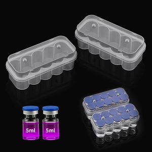 Estuche de Viaje Ecológico para Péptidos, 3 Compartimentos de 3 ml, Kit Completo con Estuche de PP, Frascos de Vidrio, Tapas de Aluminio y Sellos de Butilo, OEM - Product Image 1