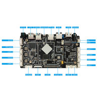 Placa Base Industrial Android de 1.8 GHz con Cuatro Núcleos y CPU Rockchip RK3566 para Pantalla Multidisplay, Simulación de Trabajo