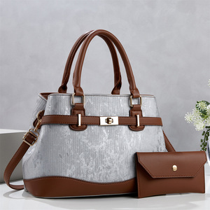 Bolso de Hombro y Bandolera de Alta Gama para Mujer, Cuadrado, con Cierre, Costuras en Contraste, Gran Capacidad, Nuevo Modelo 2026 para Comercio Exterior Transfronterizo - Product Image 1