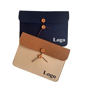 Bolsa de Fieltro A4 con Logotipo Personalizado, Bolsa de Archivo, Maletín, Bolsa para Materiales de Reuniones de Oficina, Bolsa de Almacenamiento con Botones - Product Image 1