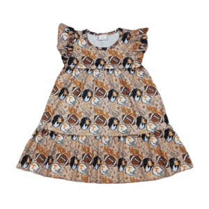 Vestido con Volantes para Niñas Pequeñas, Estilo Universitario, para Equipos de Fútbol, Moda, Venta al por Mayor, Ropa para Hermanas - Product Image 1