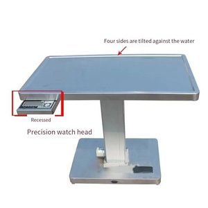 Mesa de Tratamiento Veterinario EUR VET, Mesa de Exploración de Acero Inoxidable con Báscula Integrada, Equipo Veterinario - Product Image 5