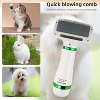 Kit de toilettage électrique pour animaux de compagnie, brosse à vapeur rechargeable par USB, peigne de massage, épilateur pour chats/chiens en plastique durable