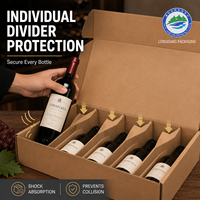 Boîtes d'emballage personnalisées en carton ondulé pour spiritueux, boîtes pliables en carton pour champagne, whisky, verres à vin, parfums