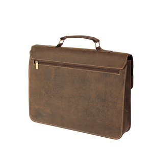 Porte-documents en cuir pour ordinateur portable 15 pouces, style classique, sac à bandoulière de bureau durable - Product Image 4
