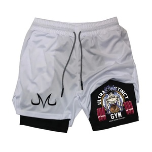 Classic Double <b>Layer</b> Anime Beach Shorts Polyester Quality <b>Mid</b> Waist Breathable Digital Printed Excellent Supplier - Product Image 5