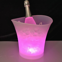 5L matériau écologique plastique PP batterie seau à glace LED