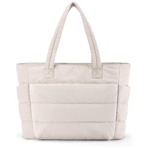 Women's Tote <b>Bag</b> Horizontal Square Water Resistant Pink Black Off White Light Purple Light Gray Everyday Use Spring 2024 - Product Image 2