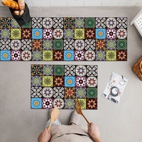 Tapis de cuisine antidérapant de luxe léger, imperméable, résistant aux taches et aux graisses, pour la décoration du sol de la cuisine domestique