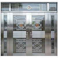 Porte de Villa de Luxe en Aluminium, Design Unique Personnalisé, Ouverture Latérale, Compatible Tuya Smart, Étanche, Sécurité de Qualité Penthouse, Anti-effraction