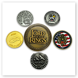 Monedas de desafío personalizadas de aleación de zinc 3D chapadas en oro, promocionales, esmaltadas, de colección, estilo antiguo, imitación, recuerdo - Product Image 6