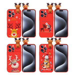 Custodia per telefono morbida per bambola regalo di buon natale per iPhone 15 <span class=keywords><strong>PRO</strong></span> <span class=keywords><strong>MAX</strong></span> 17 - Product Image 1