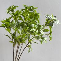 Plante artificielle verte en plastique, style branche d'arbre 'Horse Drunken Wood', résistante aux UV, pour décoration de Noël et de salon, avec poignée unique
