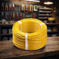 Fil électrique aérien en cuivre massif PVC 0,5-4mm² 450/750V Monoconducteur Bobine de 100m IP65 pour câblage de bâtiment
