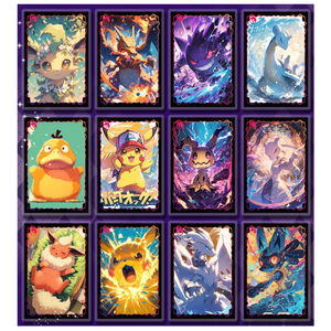 Carte JPS rare Pikachu et ses amis chinois, partie 3, cadre transparent, boîte à cartes à collectionner anime, cadeau, carte Pokemoned - Product Image 3