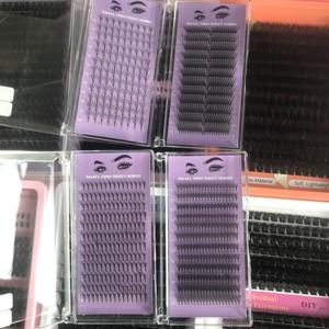 Extensions <span class=keywords><strong>de</strong></span> <span class=keywords><strong>cils</strong></span> en éventail à effet volumineux, noir mat, auto-fleurissantes, faciles à appliquer, <span class=keywords><strong>cils</strong></span> en <span class=keywords><strong>bouquet</strong></span> - Product Image 2