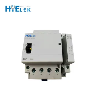 12V DC 접촉기 48V, HiELEK 4 Pole 수동 모듈 접촉기, AC 접촉기 마그네틱 스타터