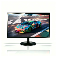 Moniteur LED KAIWO de remplacement, 21,5 pouces, 1080p, dalle TFT TN, 60 Hz, noir, série professionnelle, entrées VGA, support VESA 75x75 mm, 3,6 ms