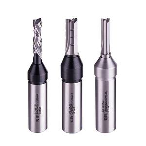 1/2 "Shank nén xoắn ốc 3-Flute Carbide-Tipped Router bit dao cạo sắc nét chính xác Chip-phóng tia tráng phay Cutter - Product Image 1