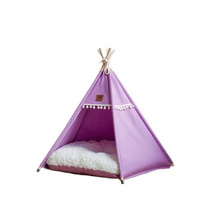 Tente-cave semi-fermée toutes saisons pour animaux de compagnie – Lit durable pour animaux d'intérieur – Niche supérieure pour chats et chiens, idéale pour petits, moyens et grands animaux