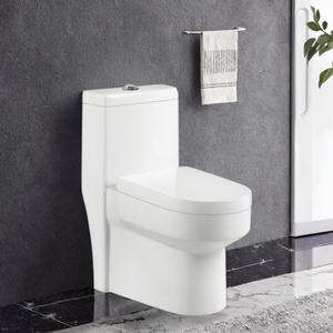 Modern Style Sanitary Ware <strong>Commode</strong> Dual-Flush WC Ceramic Toilet One Piece Structure for Hotels S-Trap Drainage <strong>Pattern</strong> Price - Product Image 5