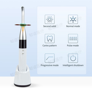 เครื่องบ่มแสงสำหรับงานทันตกรรมพร้อมหลอดไฟไวต่อแสง, กำลังไฟสูง 5 วัตต์, แบตเตอรี่ความจุสูง, หัวจับอุปกรณ์ และ - Product Image 1