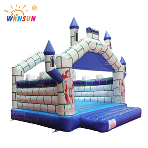 Château gonflable d'extérieur WINSUN, semi-fermé, pour sauter et se faire rebondir - Product Image 2