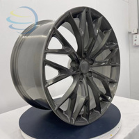 Jantes en alliage forgé CNC personnalisées de 15, 16, 17, 18, 19, 20, 21, 22, 24 pouces, finition brillante gunmetal, 5x114.3/120/108/112/115/100
