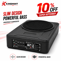 Subwoofer de voiture actif 10 pouces sous siège, 50W RMS 150W de crête, 4 Ohm, 90dB, mince, en stock pour système audio de véhicule - Vente en gros