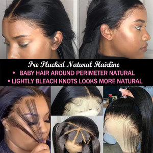 Perruque bon marché de dentelle de cheveux humains vierges péruviens non transformés, perruque de dentelle pré-plumée transparente de vendeurs, perruques bouclées frontales de dentelle de 360 hd - Product Image 3