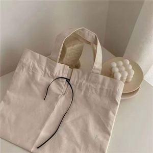High Quality Eco-Friendly Reusable Canvas Cotton Tote <b>Bag</b> Wholesale <b>Drawstring</b> Shopping <b>Bag</b> with Custom Logo Print - Product Image 5