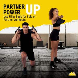 Muestra gratis Yes4All Venta al por mayor Heavy Duty Durable 900D Oxford Material 8 Asas 4 Bolsas de relleno Entrenamientos Fitness Sandbag - Product Image 2