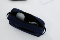 KEIRYO Organisateur électronique léger et imperméable en polyester recyclé écologique, sac à câbles rembourré, pochette de voyage élastique