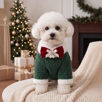Pulls de Noël pour chiens de petite/moyenne/grande taille, doux, chauds, respirants, confortables, tenue d'hiver, col roulé, double tricot