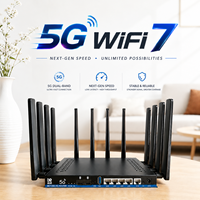 Double carte SIM 5G 4G LTE OpenWrt Dual Band WiFi7 Enterprise Router Home MESH Networking with 5G Sim Card 5g Modem with Sim Slot