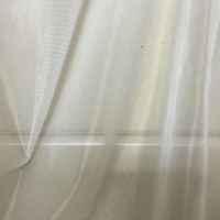 Cortina de Tul de Estilo Moderno con Bordado Floral, Tela Base Engrosada, Semiopaca, Translúcida, para Sala de Estar, Color Blanco