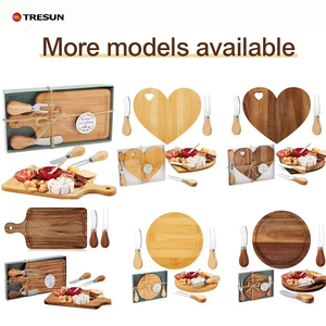 Planche à découper en acacia personnalisée avec logo, pour fêtes à domicile, cadeau de Noël, mini planche à fromage et à pain, passe au lave-vaisselle, épaisseur 2 cm, boîte cadeau - Product Image 6