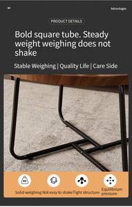 Fabbrica <span class=keywords><strong>Outlet</strong></span> metallo soggiorno nuovo <span class=keywords><strong>Design</strong></span> moderno mobili in legno piccolo caffè tavolo <span class=keywords><strong>da</strong></span> tè rotondo - Product Image 6