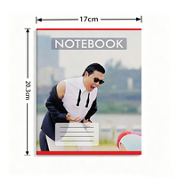 Cahier d'exercices quadrillé personnalisé 203x170mm, reliure agrafée, papier graphique, cahier scolaire à couverture souple, cahier d'écriture mathématique pour étudiants, vente en gros